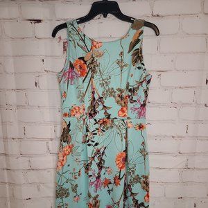 Mint floral dress- size 8